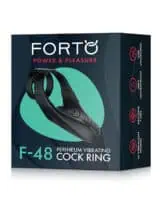 Forto F-48 Perineum Double C-Ring - Black - Image 1