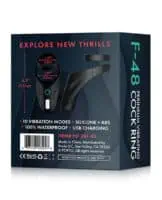 Forto F-48 Perineum Double C-Ring - Black - Image 2