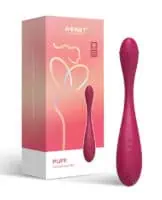 Puff App-Controlled Inflatable Kegel Ball - Dark Red - Image 6