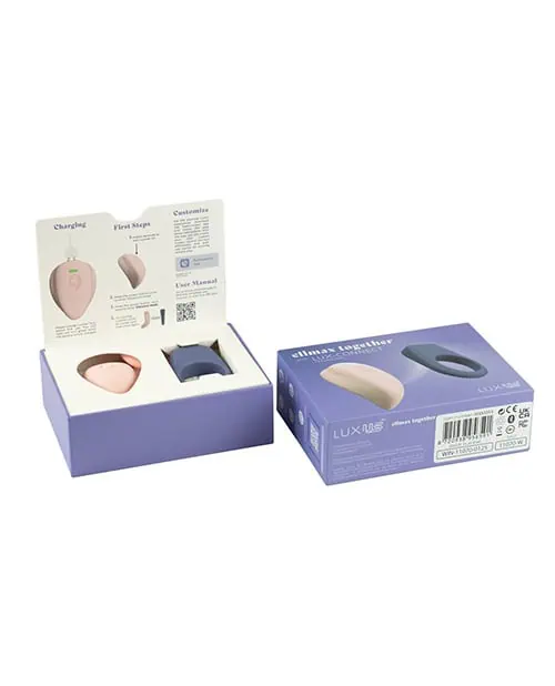 Kiiroo Luxus Couples Cock Ring Combo - Blue - Image 5