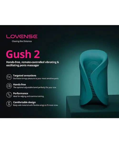 Lovense Gush 2 Handsfree Masturbator - Teal - Image 9