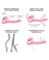 Strap-on-Me Semi-Realistic Bendable Strap-on - Pink - Image 2