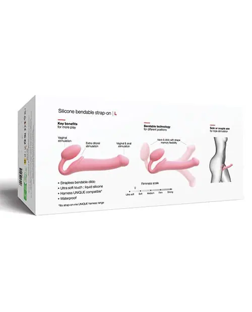 Strap-on-Me Semi-Realistic Bendable Strap-on - Pink - Image 6