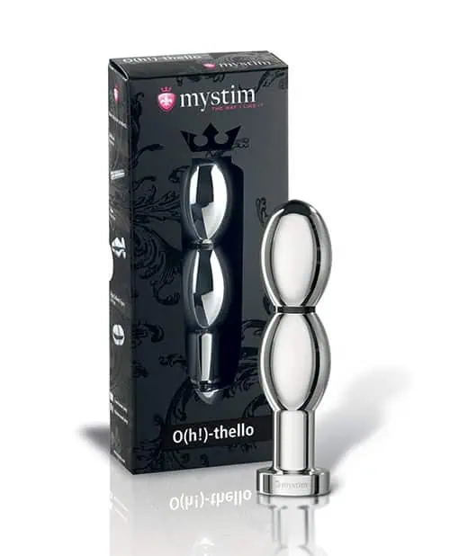 Mystim O(h!)-thello e-Stim Oval Aluminum Dildo