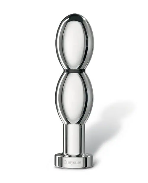 Mystim O(h!)-thello e-Stim Oval Aluminum Dildo - Image 2