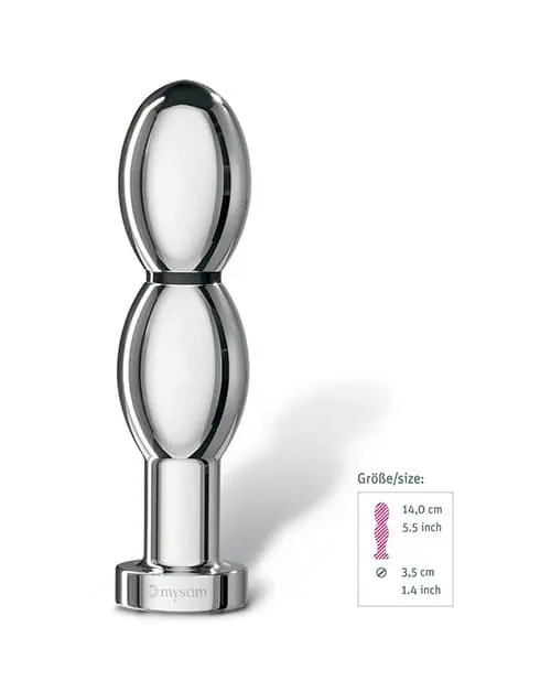 Mystim O(h!)-thello e-Stim Oval Aluminum Dildo - Image 4