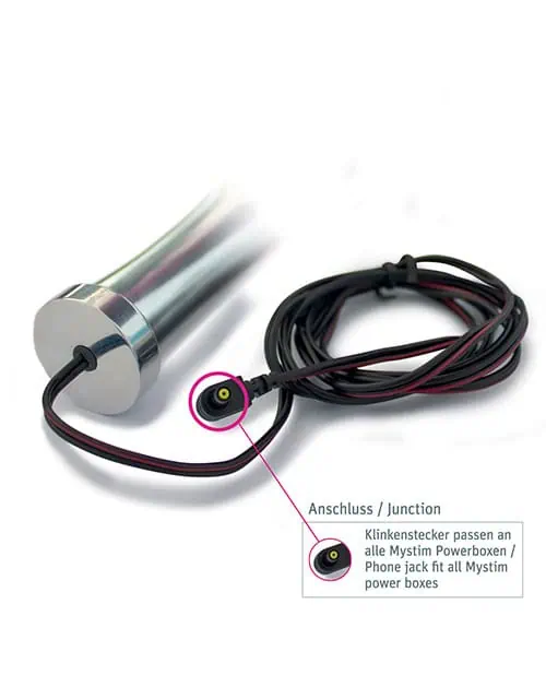 Mystim O(h!)-thello e-Stim Oval Aluminum Dildo - Image 6