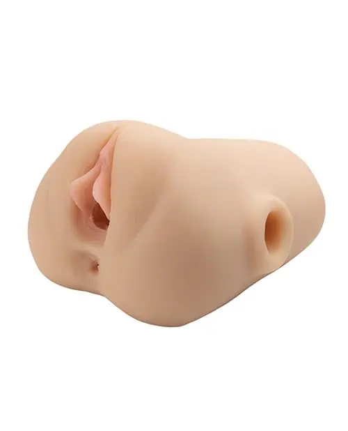 PDX Plus Double Pounder Vibrating Squeeze Stroker - Light - Image 2