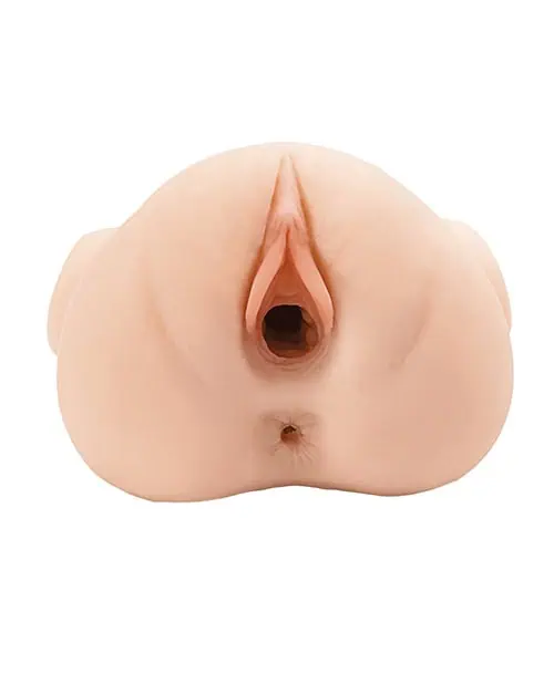 PDX Plus Double Pounder Vibrating Squeeze Stroker - Light - Image 3