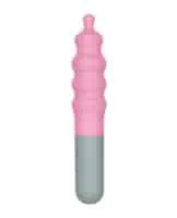 Rock Candy Bubble Gusher Stimulator - Pink/Grey - Image 1