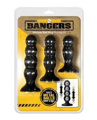 Boneyard Bangers Silicone Butt Plug Training Kit