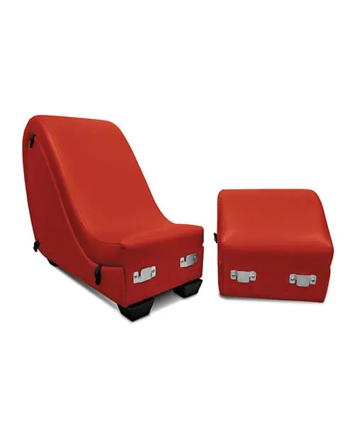 Master Series Kinky Couch Detachable Sex Chaise Lounge - Red - Image 2