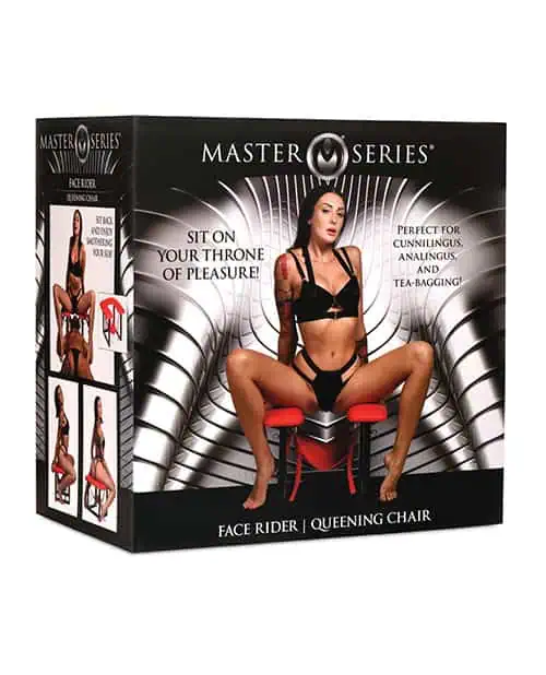 Master Series Face Rider Queening Chair - Black/Red - Featured Image