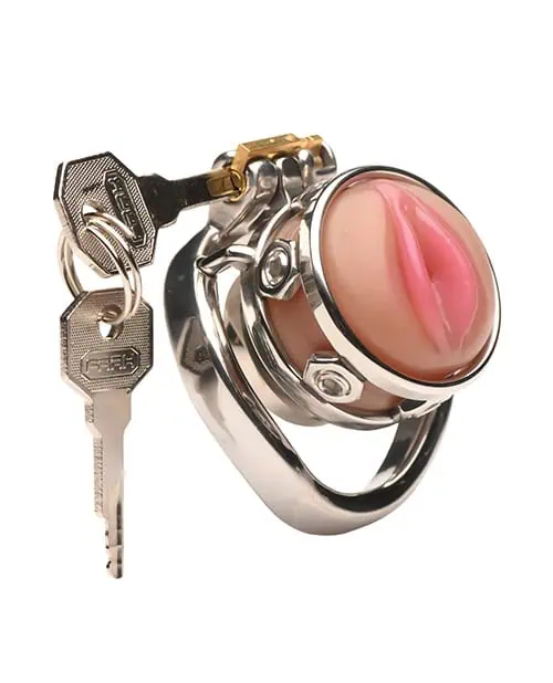 Pussy Boy Metal Chastity Cage - Image 2