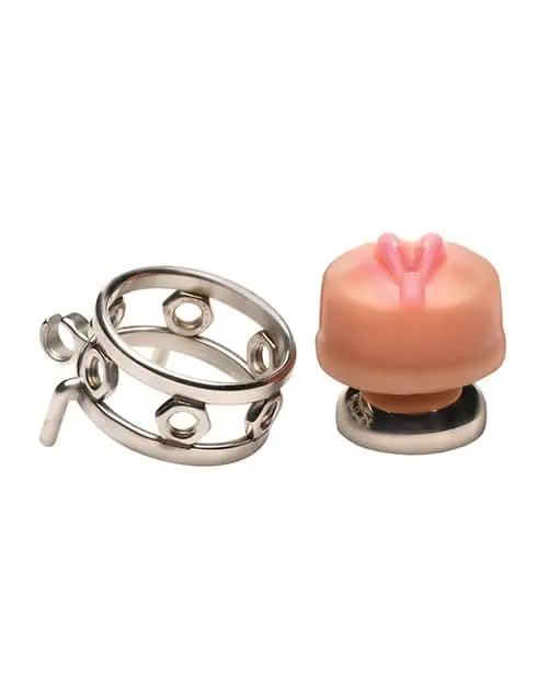 Pussy Boy Metal Chastity Cage - Image 4