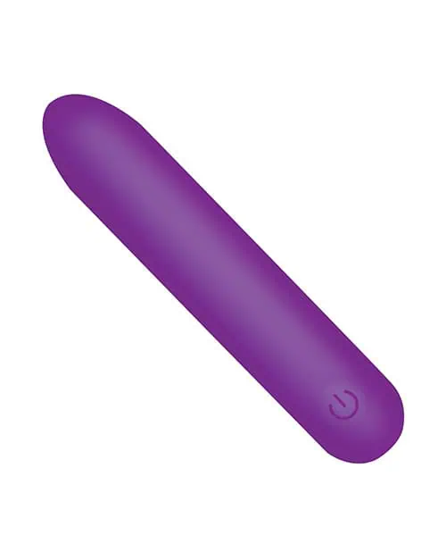 Bang! Tapered Flexible Silicone Bullet - Purple - Image 2