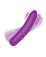 Bang! Tapered Flexible Silicone Bullet - Purple - Image 3
