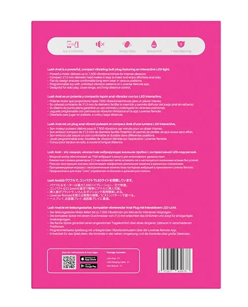 Lush Anal Butt Plug Pink - Image 6