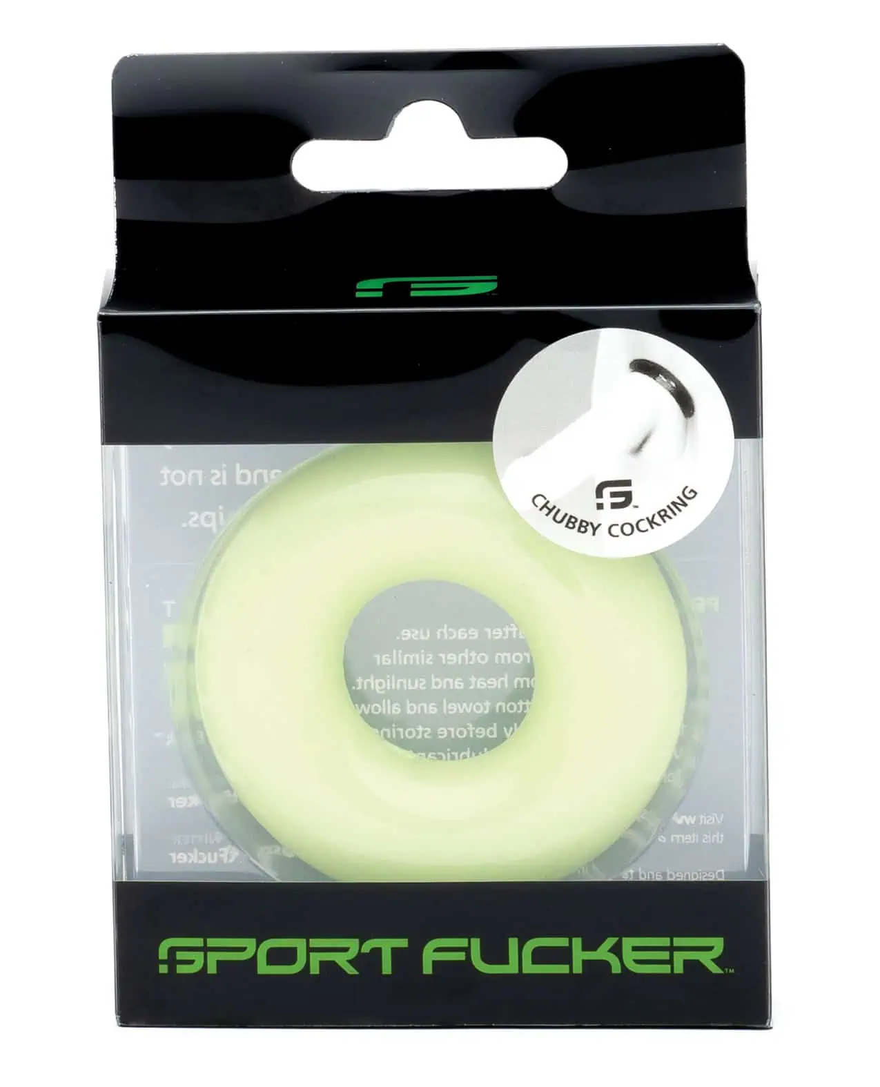 Sport Fucker Chubby Cockring - Glow - Image 2