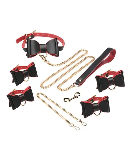 Goth Bondage Set - Black/Red - Image 2