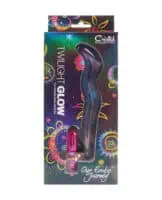 Cristal Twilight Glow Glass Dildo w/Clitoral Vibrator - Image 4