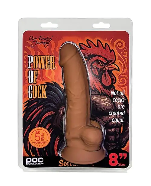 Power of Cock 8 Inch Dildo - Tan