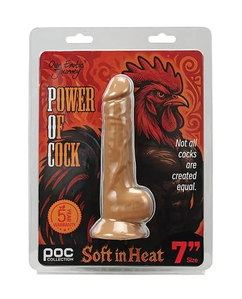 Power of Cock 7" Dildo - Ivory