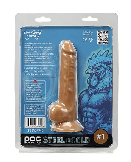 Power of Cock 7" Dildo - Ivory - Image 2