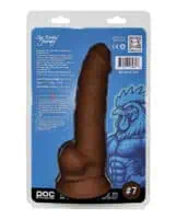Power of Cock 9 Inch Dildo - Brown - Image 2