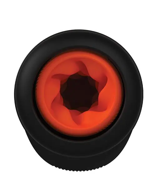 Arcwave Thruster Rechargeable Silicone App Compatible Stroker - Black/Orange - Image 4