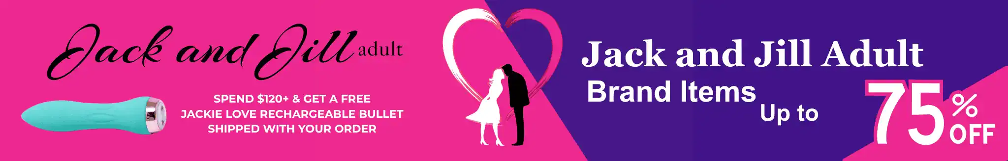 Jack and Jill Adult Sex Toys Shop Top Banner