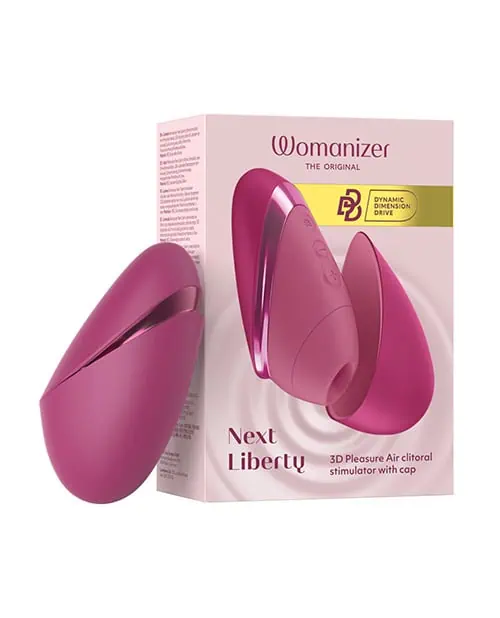 Womanizer Next Liberty Rechargeable Silicone Clitoral Stimulator - Vibrant Pink